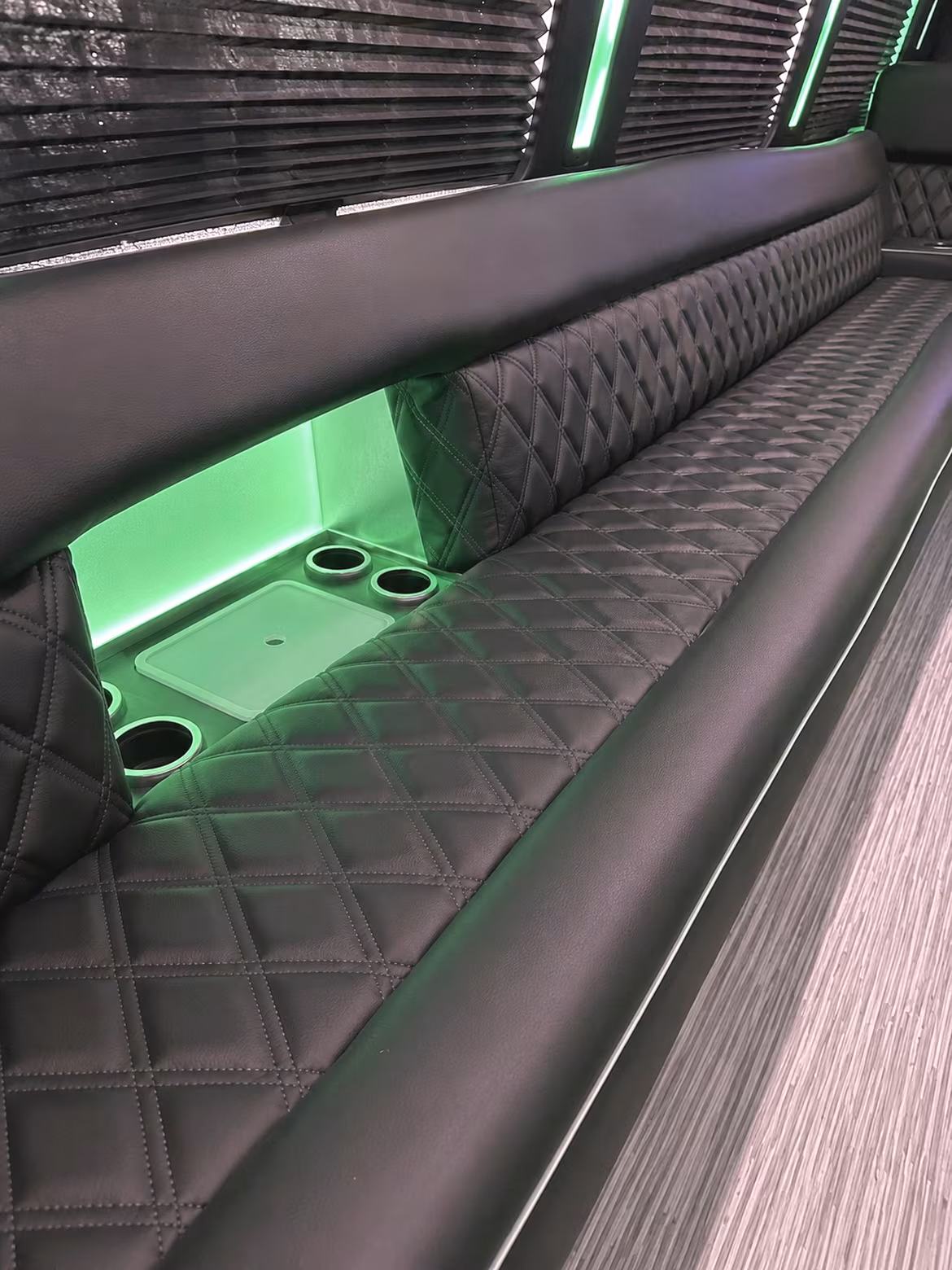 15 Passenger Party Bus Interior