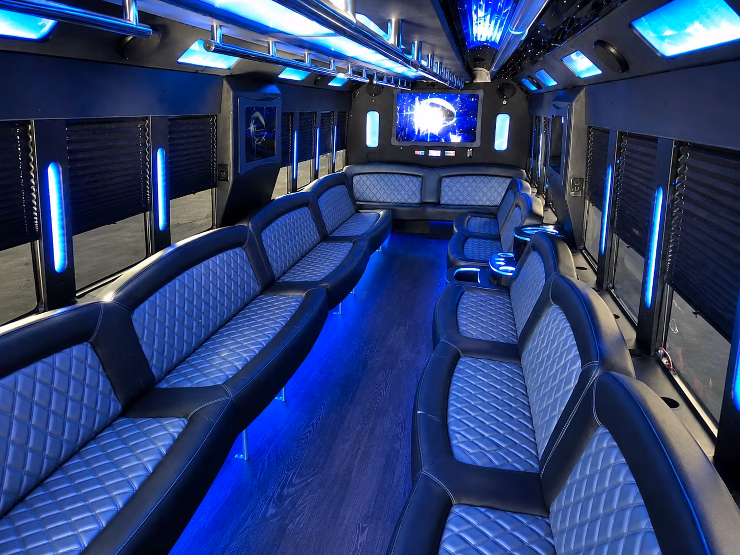 Denver Birthday, Sweet 16, & Quinceañera Transportation party bus exterior
