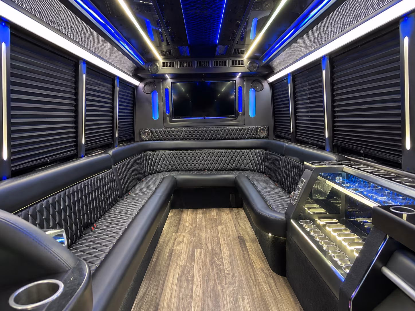 Denver Birthday, Sweet 16, & Quinceañera Transportation party bus exterior