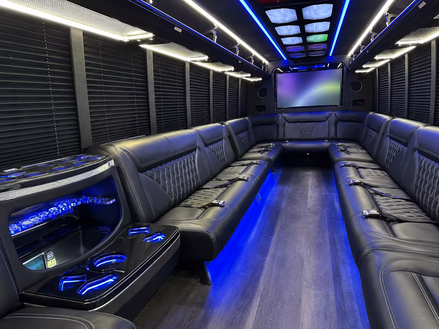 Denver Birthday, Sweet 16, & Quinceañera Transportation onboard seating