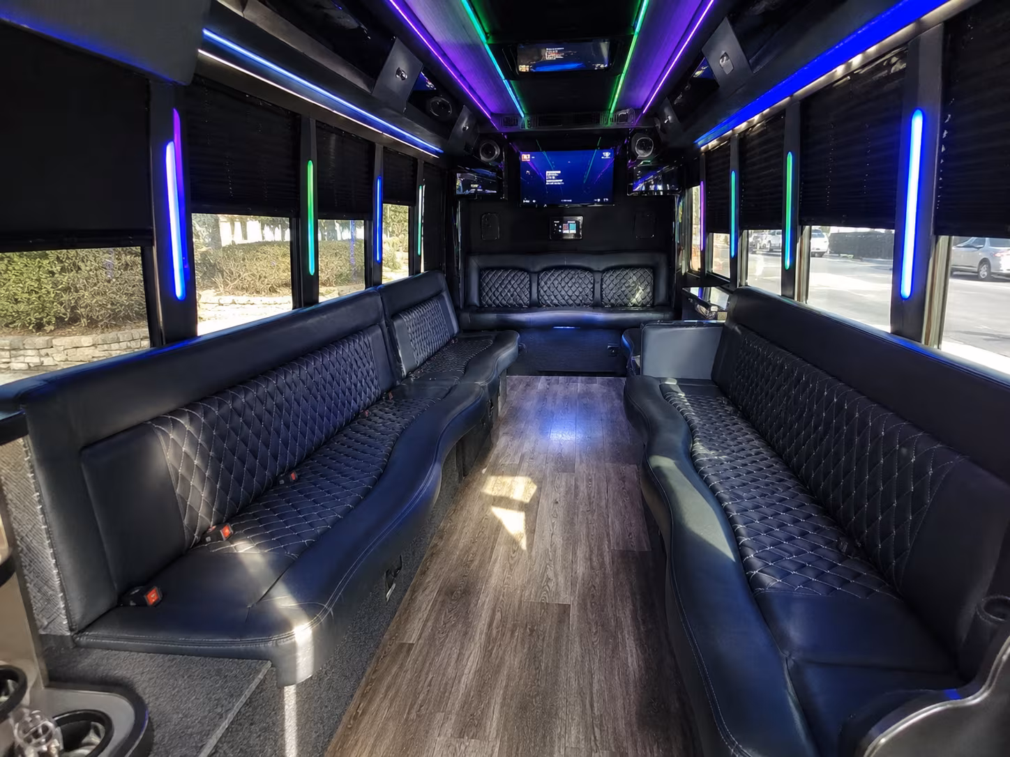 Denver Concert & Music Festival Transportation party bus exterior