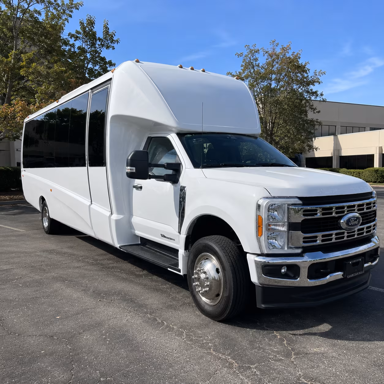 Denver Corporate Transportation party bus exterior