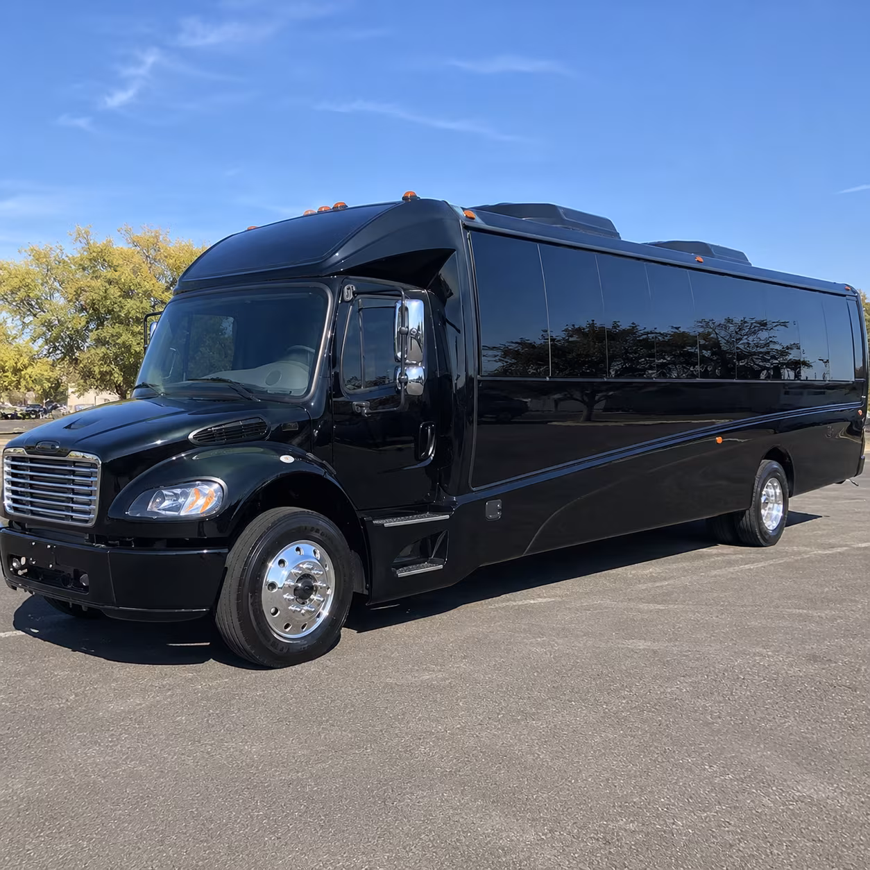 Denver School Event Transportation party bus exterior