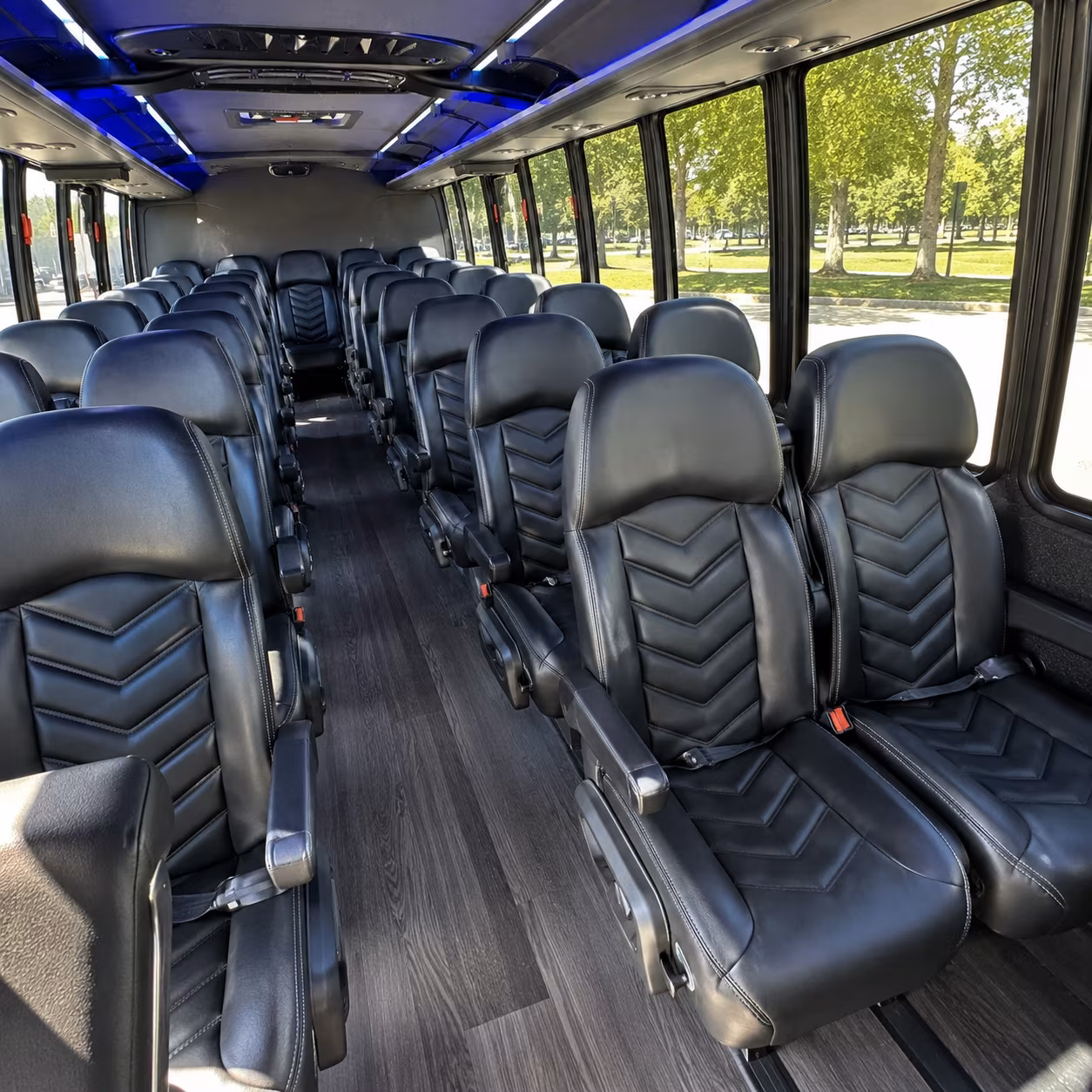 Denver School Event Transportation party bus exterior