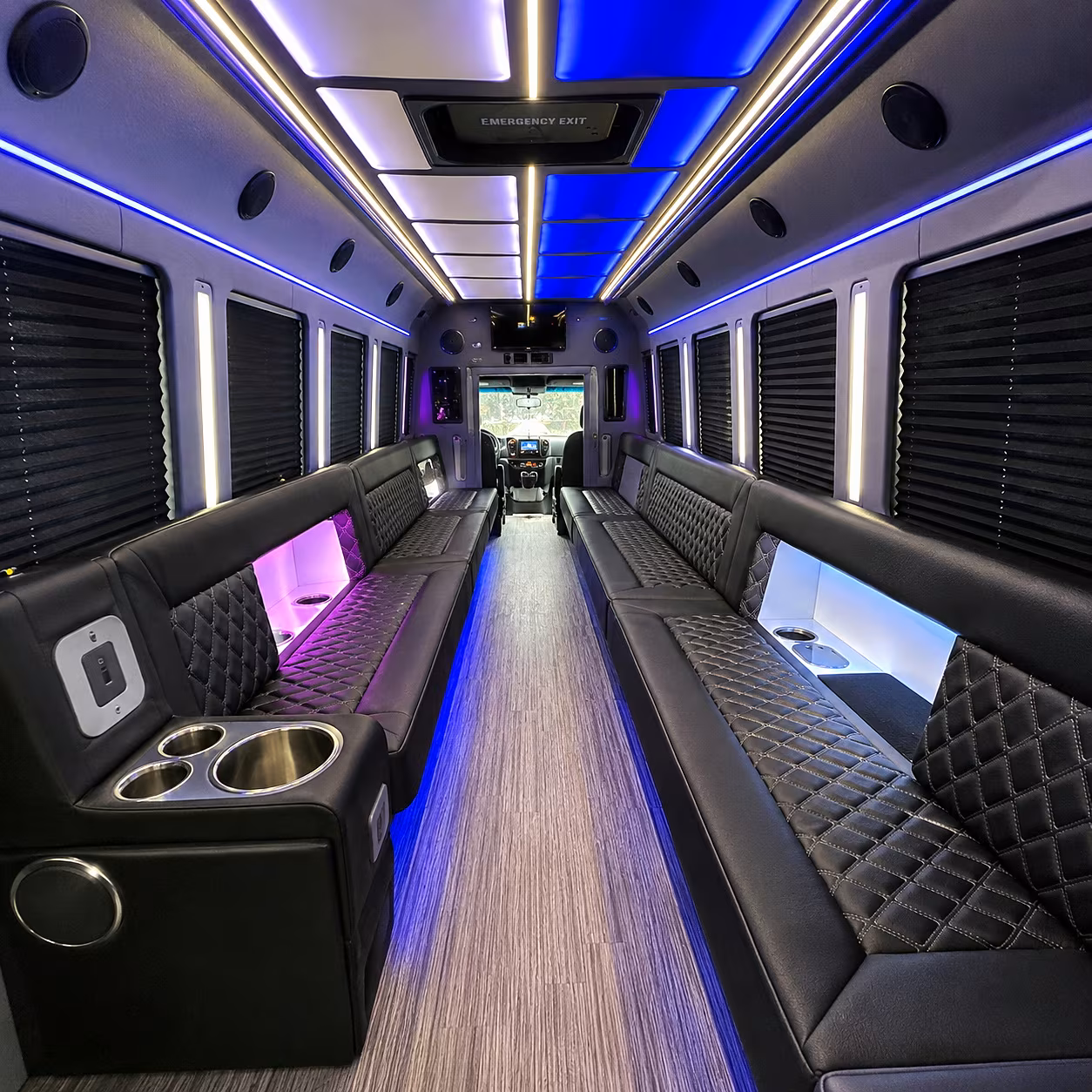 Denver Sporting Event Transportation onboard seating