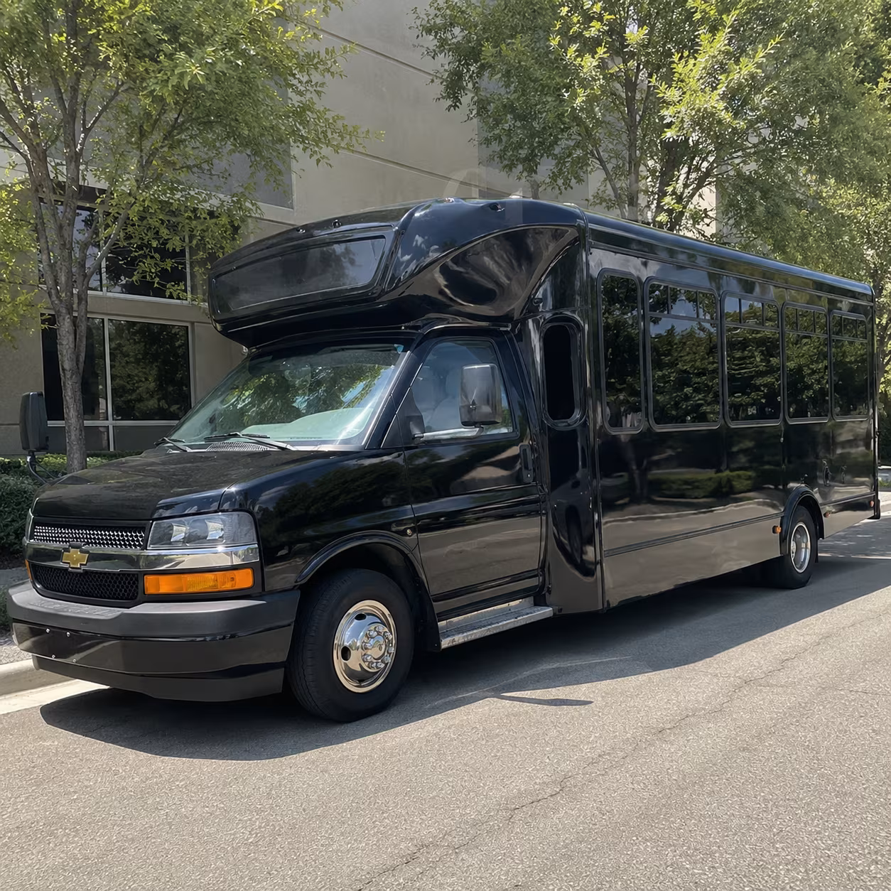 Denver Sporting Event Transportation party bus interior
