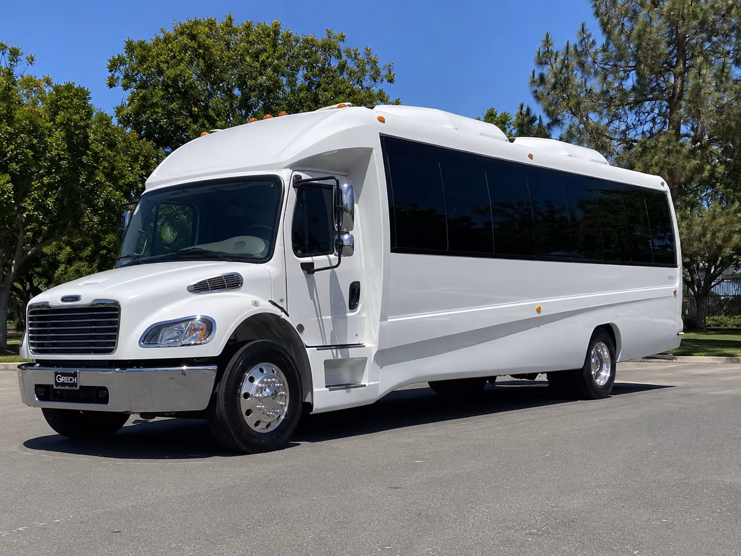 Denver Wedding Transportation party bus exterior