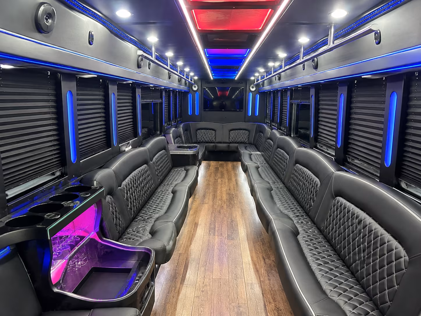 Denver Wedding Transportation party bus exterior