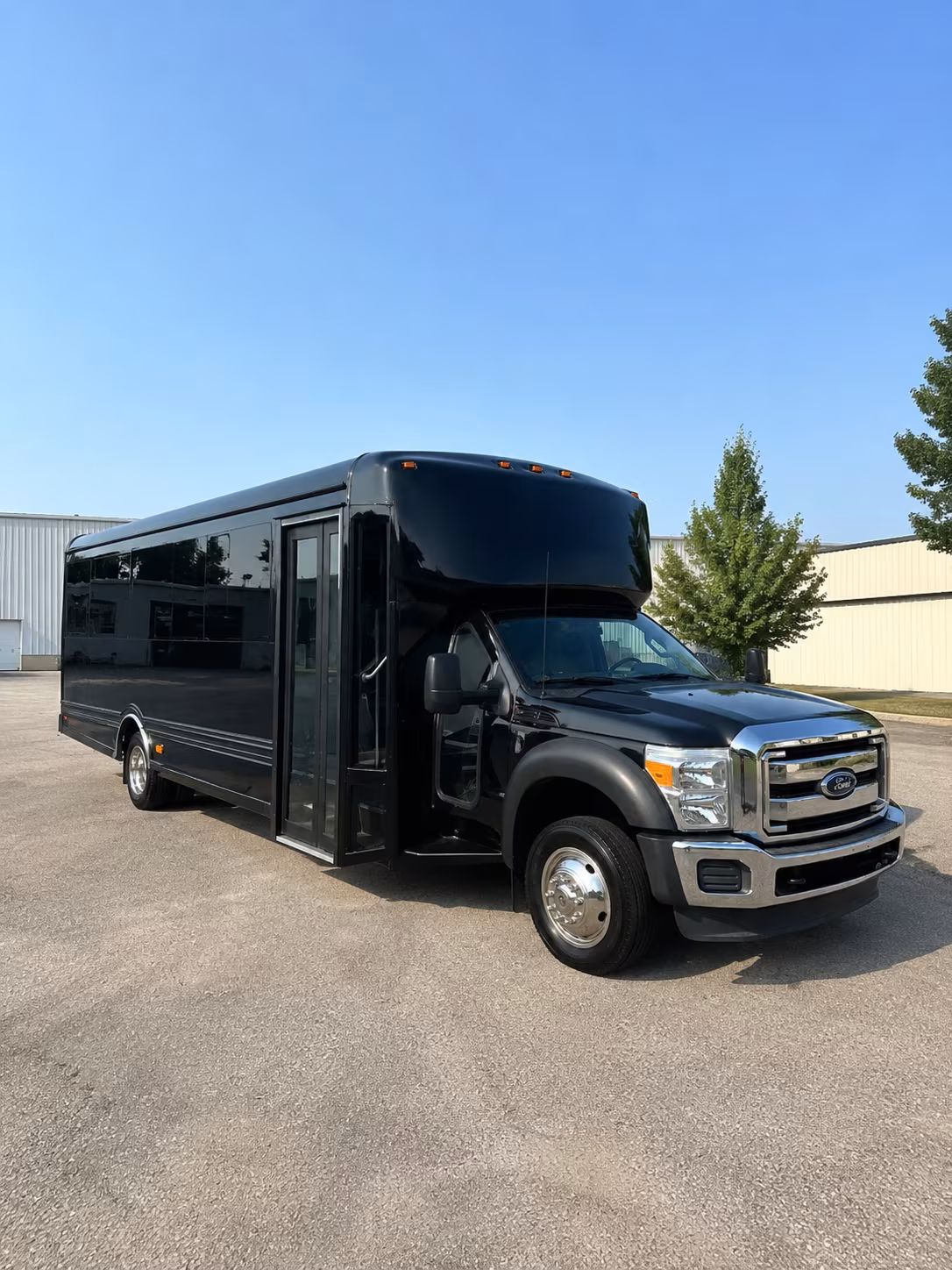 Denver Wedding Transportation party bus exterior