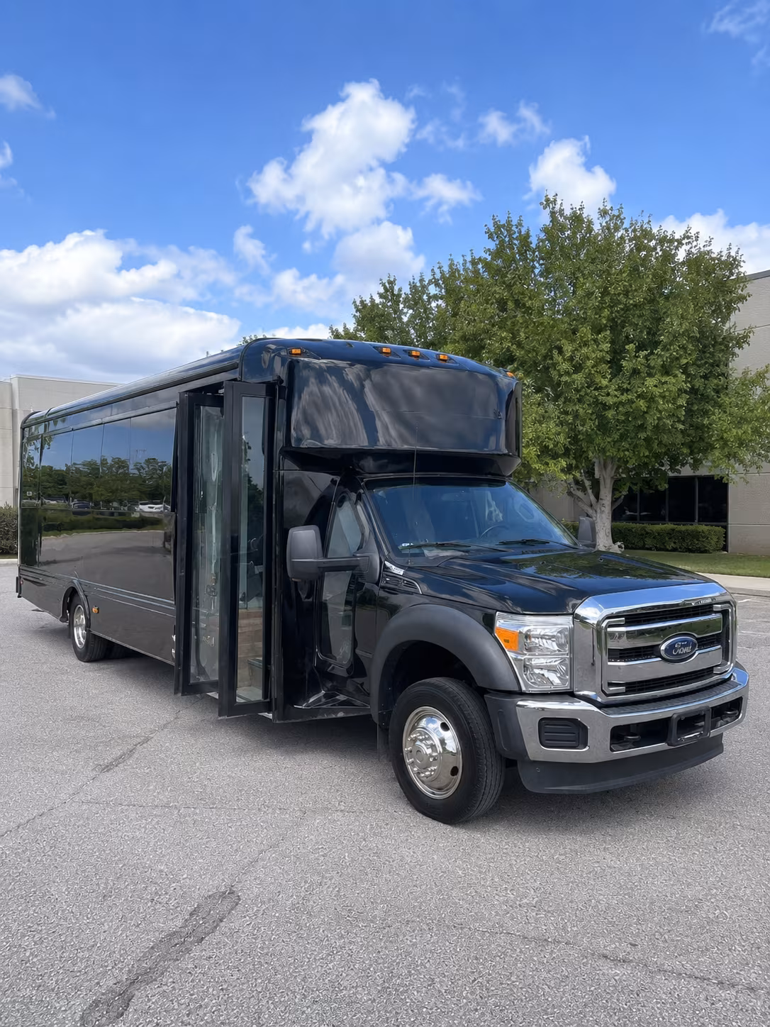 Denver Wedding Transportation party bus exterior