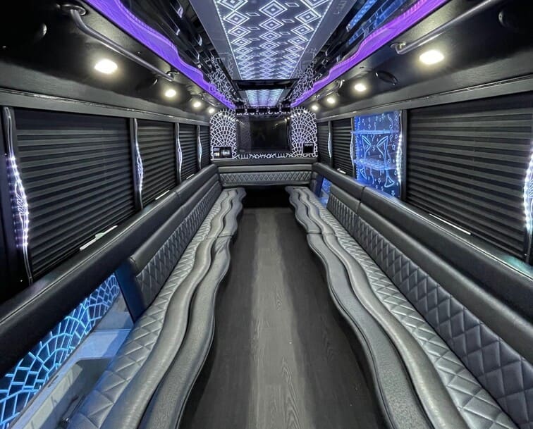 Thornton 30 Passenger Party Bus White Interior